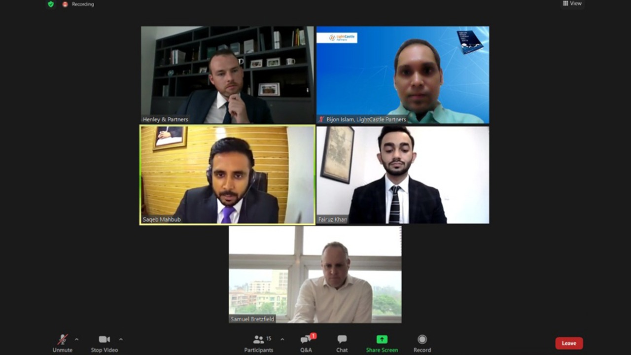Bijon Islam Attends Webinar to Discuss About the Change in the Economic Climate Post Covid-19