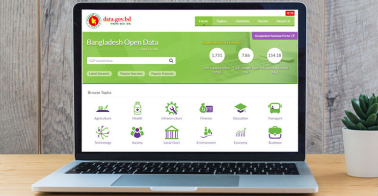 Bangladesh Open Government Data Portal for A2i