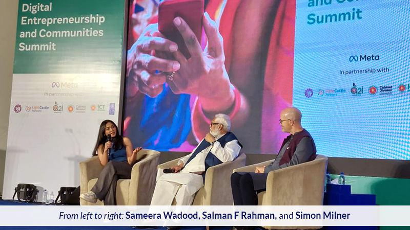 Salman F Rahman at Meta Entrepreneurship Summit