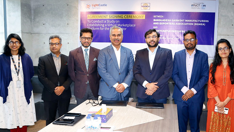 BGMEA Signs an Agreement with LightCastle to Conduct a Study on Establishing a Virtual Marketplace for the RMG Sector