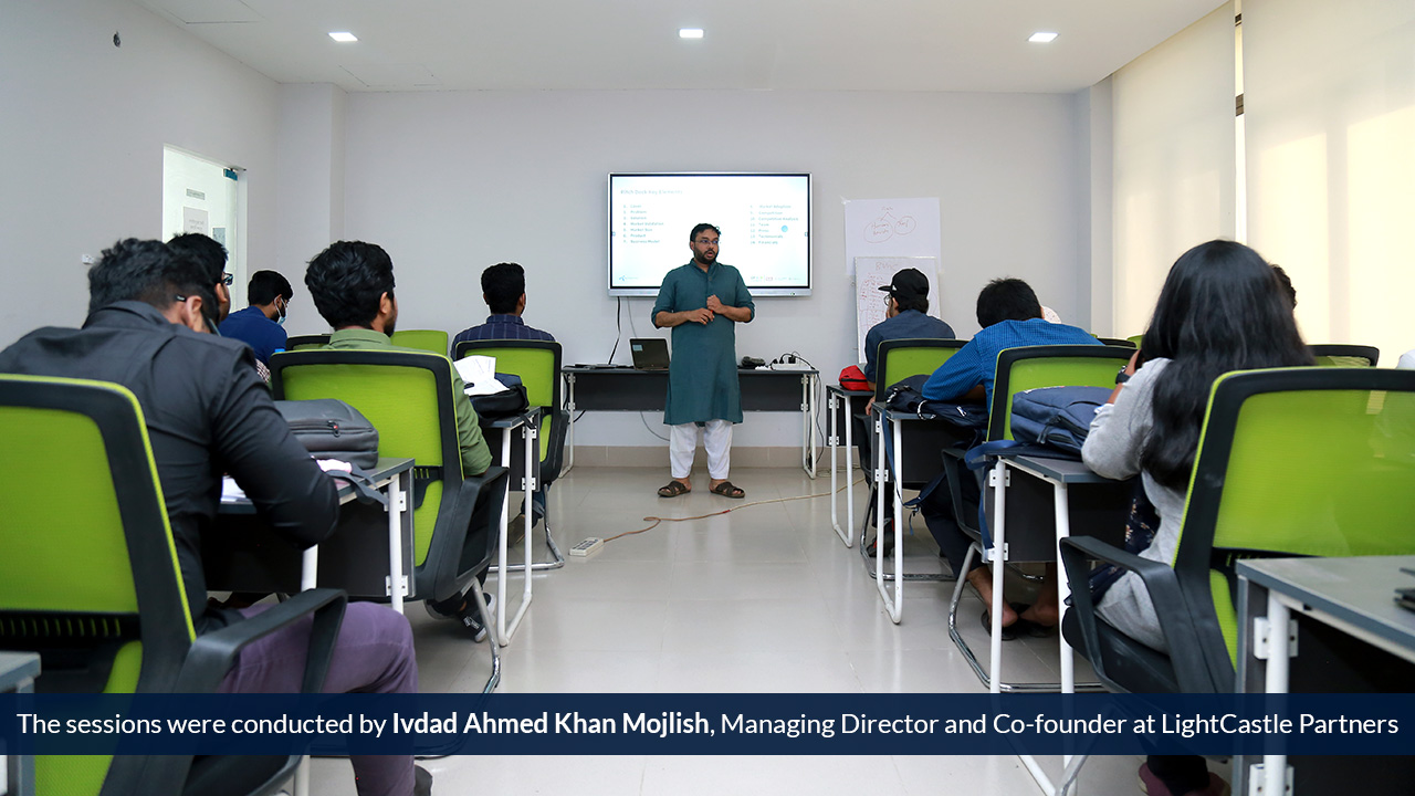 Ivdad Ahmed Khan Mojlish conducting GPA Design Thinking Bootcamp in Khulna