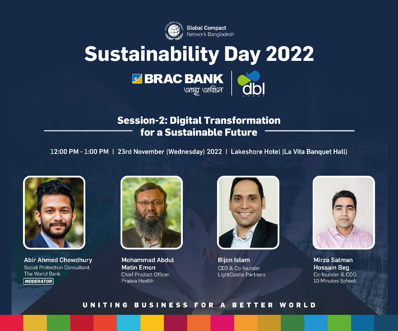 LightCastle Co-Founder & CEO Bijon Islam recently attended Sustainability Day 2022, a day-long event to address Sustainability in Bangladesh, challenges, and progress.