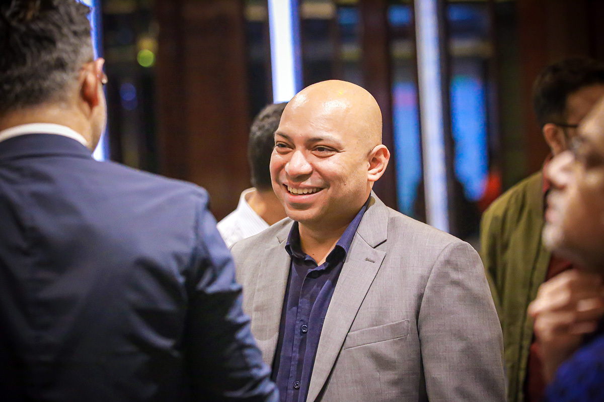 Sami Ahmed, Managing Director at Startup Bangladesh Ltd, networking during the event