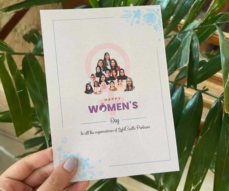 International Women’s Day 2023 Breakfast Meetup Welcome Card