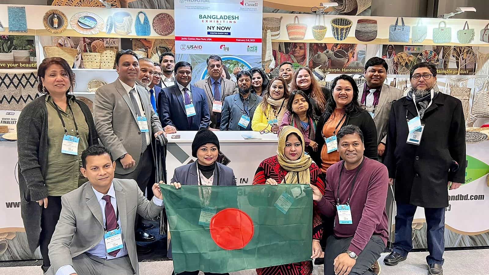Bangladeshi SMEs Participated in the “NY Now Winter Trade Show 2023” in New York to Exhibit Jute Diversified Products