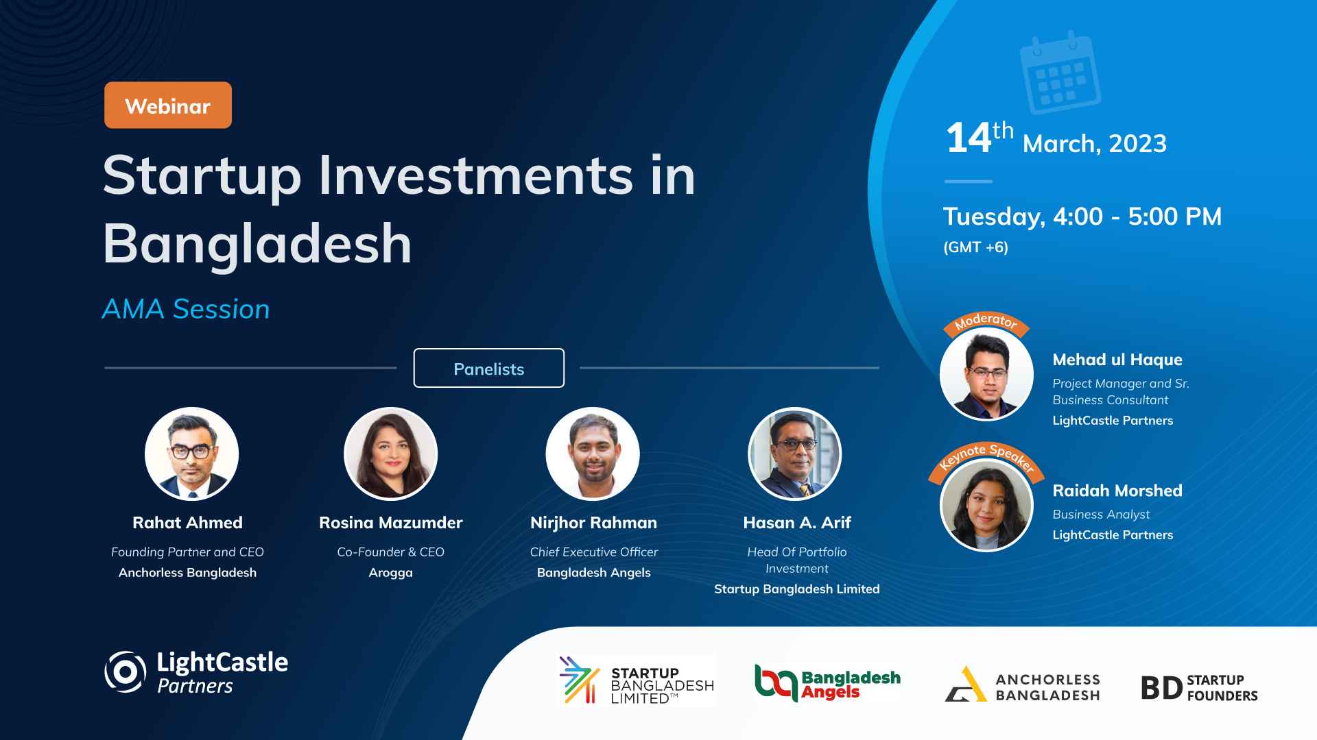 Key Highlights from the Webinar on Startup Investments in Bangladesh