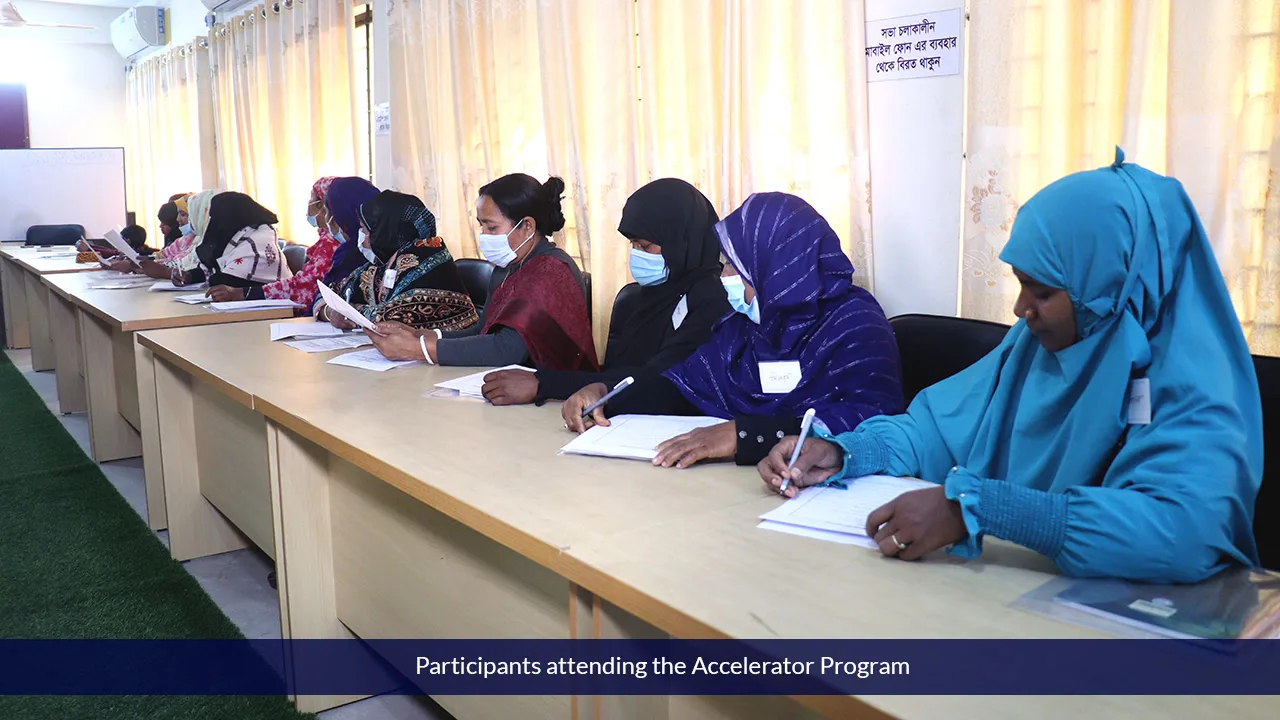 Participants attending the Accelerator Program