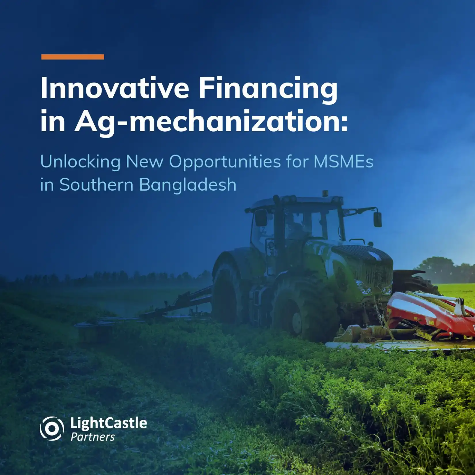 Innovative financing in agri mechanization