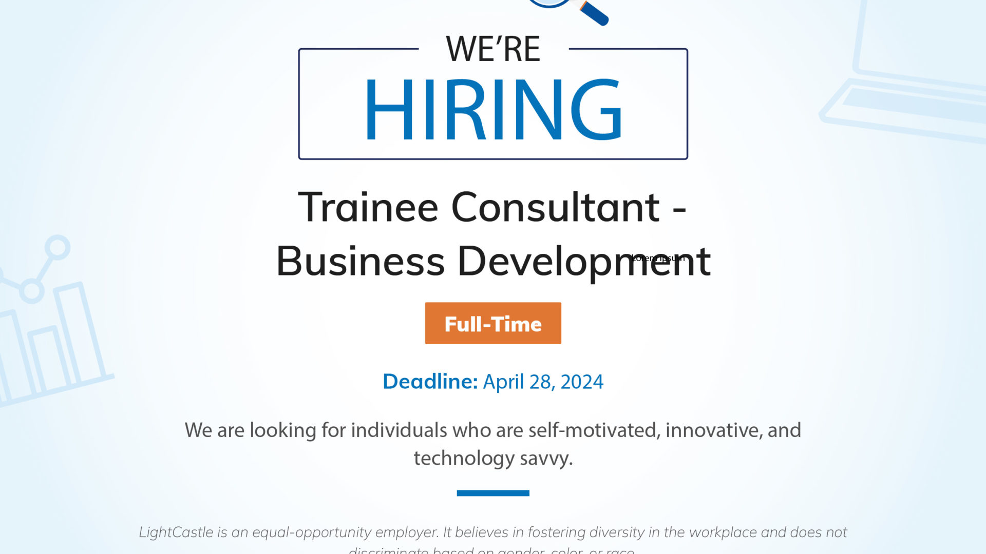 Trainee Consultant – Business Development