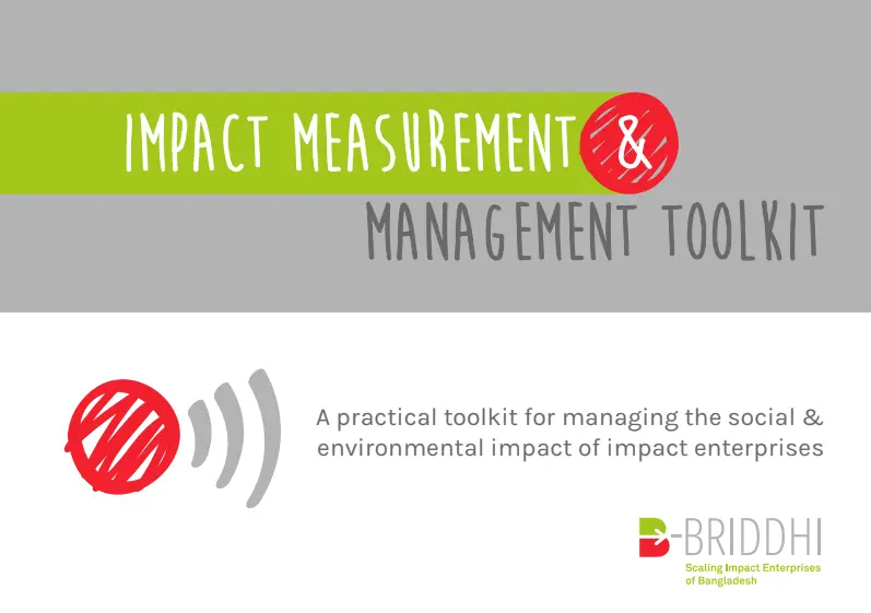 Impact Measurement and Management Toolkit